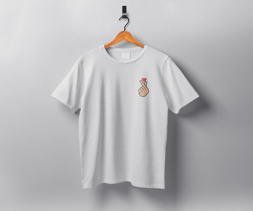 Mini Heart Finger Gesture T-Shirt