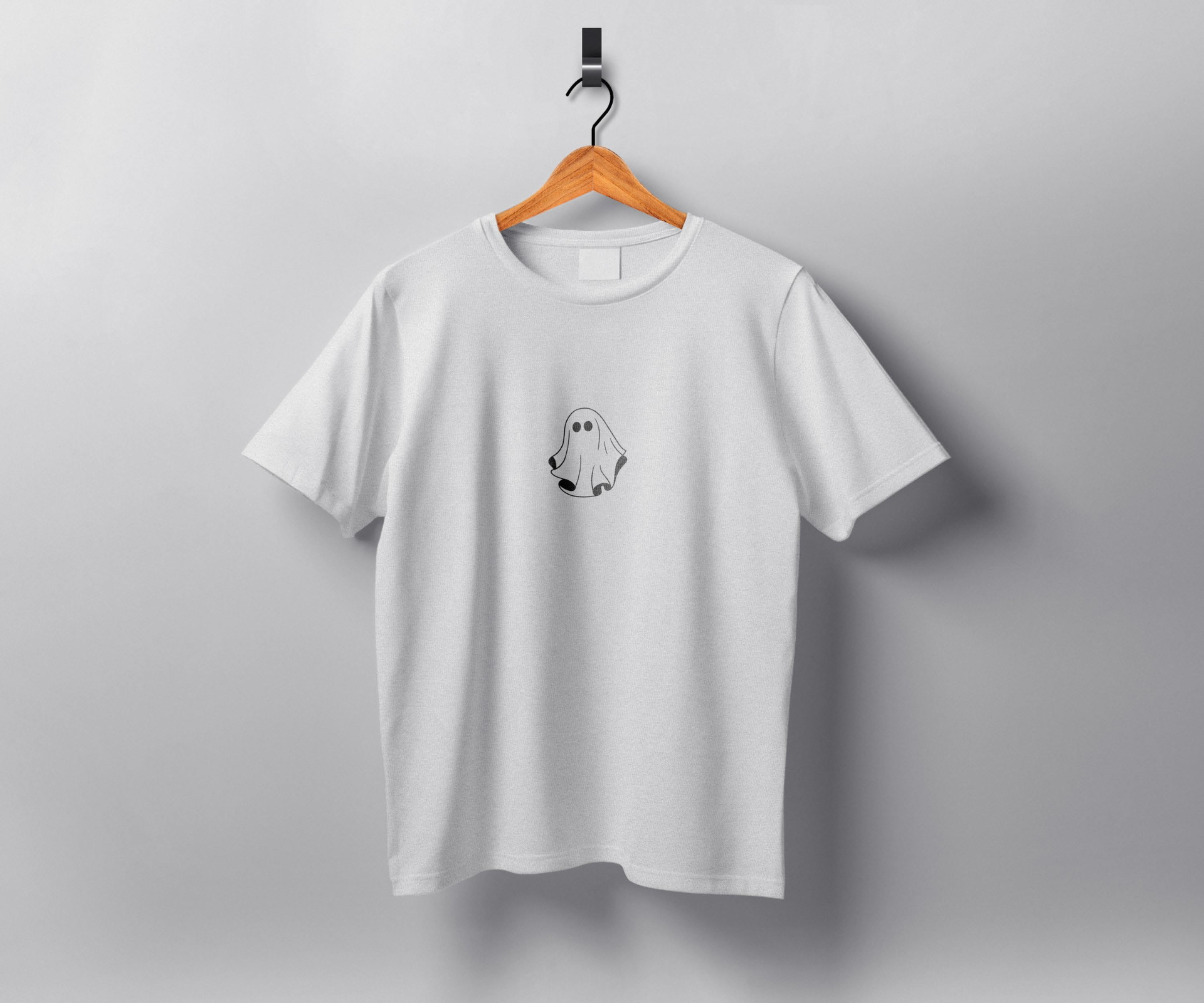 Spooky Minimalist Ghost Tee